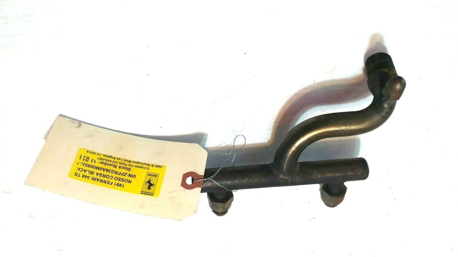 FERRARI 348 PARTS air injection 147179 RH CENTRAL AIR INLET PIPE rear