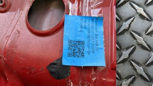 FERRARI 348 PARTS LEFT DOOR WINDOW REGULATOR FRAME 62108810