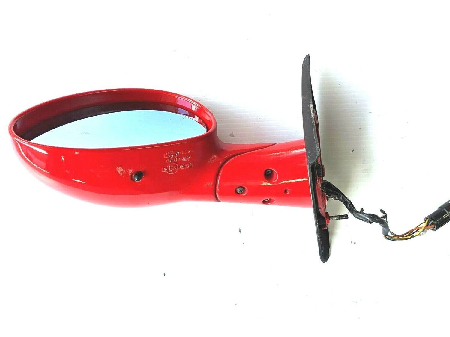 FERRARI 360 SPIDER PARTS LEFT DOOR MIRROR COMPLETE ROSSO CORSA 65732210