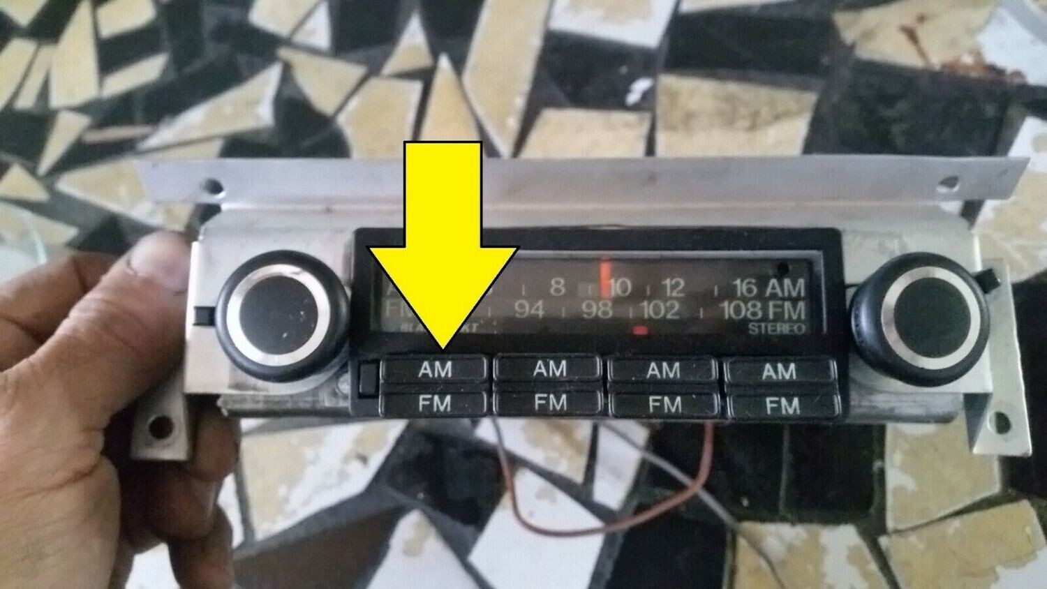 ROLLS ROYCE SILVER SHADOW radio FRONT STATION MEMORY KNOB AM FM