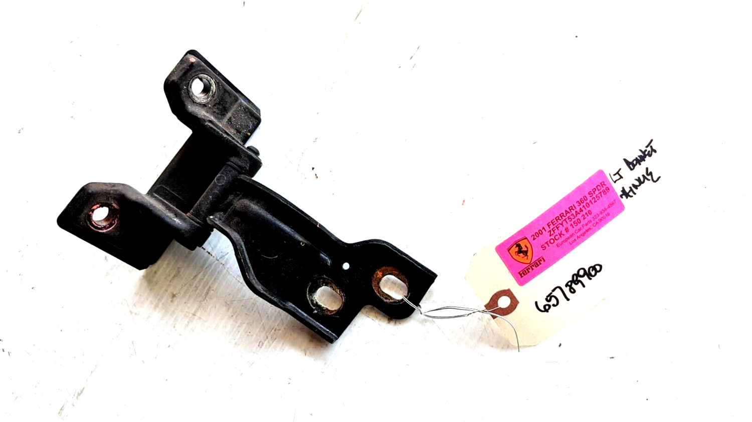 2000-2004 Ferrari 360 Spider Rear Engine Lid LEFT SIDE HINGE 65789900