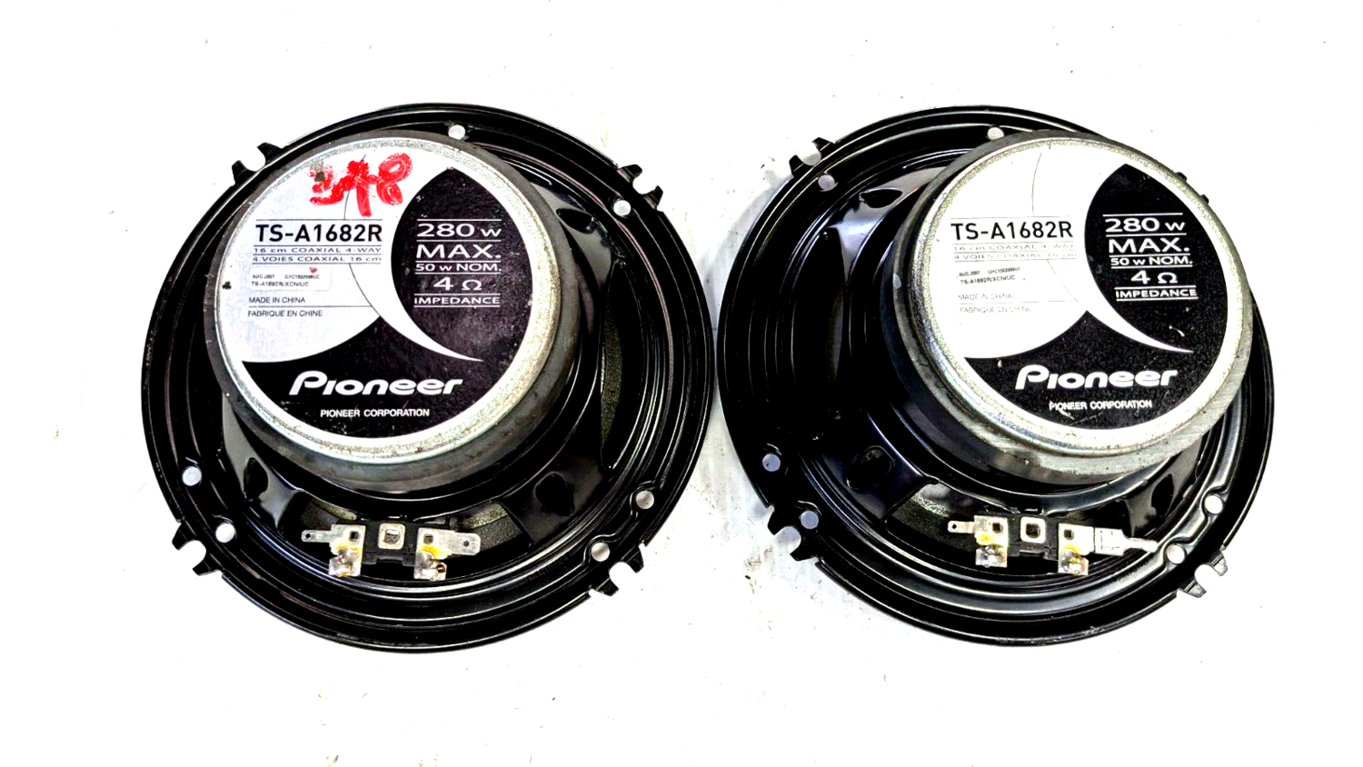 FERRARI 348 PARTS DOOR mounted PAIR OF SPEAKERS