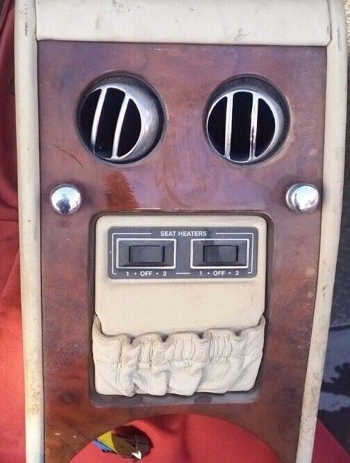 1998 Rolls Royce Silver Spur Spirit console a/c vent wood cover block veneer