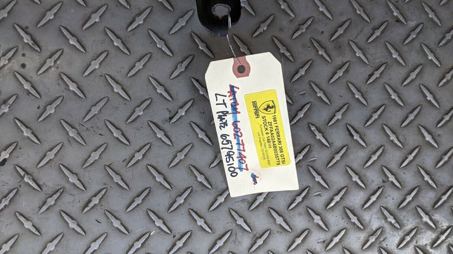Ferrari 360 Spider Rear Engine Lid LEFT MOUNTING PLATE 65795100
