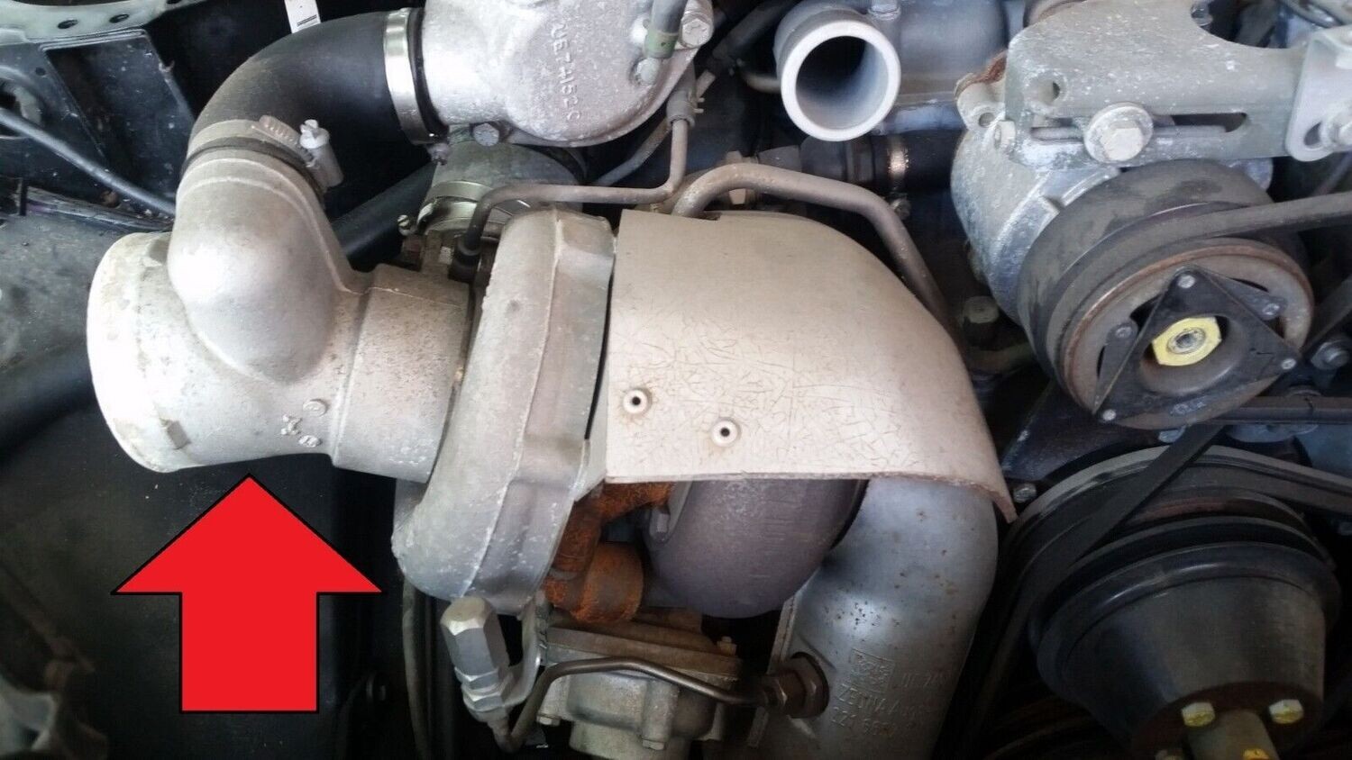 1998 Rolls Royce Silver SPUR turbo turbocharger garret INTAKE SIDE HUB