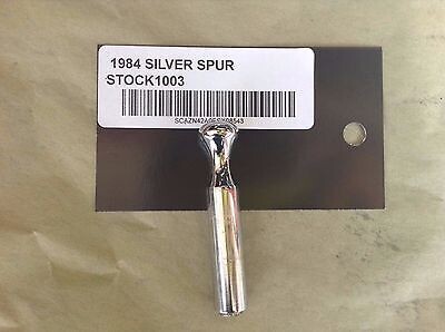 81 to 99 ROLLS ROYCE SILVER SPIRIT, SPUR DOOR LOCK PLUNGER ROD chrome pull knob