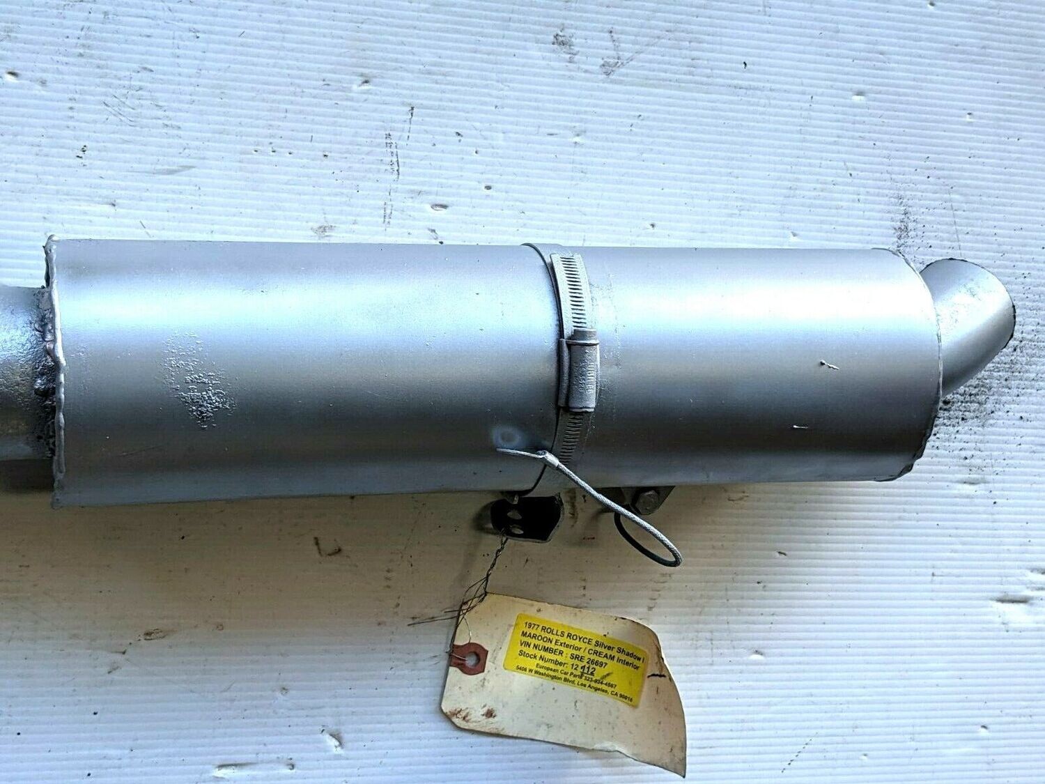ROLLS ROYCE SILVER SHADOW REAR MUFFLER RH8867 good condition with UR13909