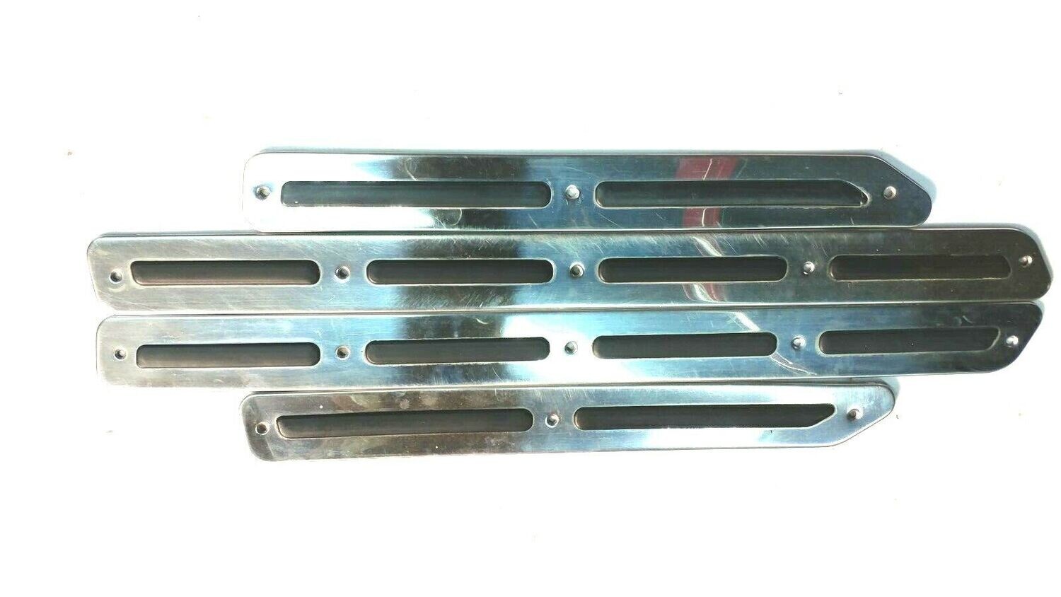 76 to 80 Rolls Royce Silver Shadow door SILL runner stainless chrome molding set CLEAN