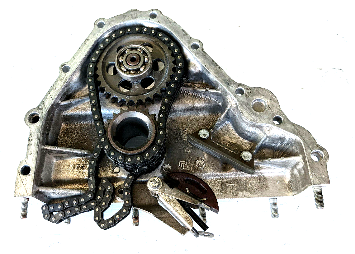 FERRARI 348 TS FRONT LOWER TIMING COVER WITH GEAR AND INTER SHAFT