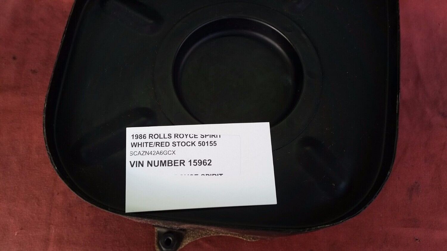 ROLLS ROYCE SILVER SPIRIT SPUR AIR INTAKE FILTER HOUSING INSIDE FENDER