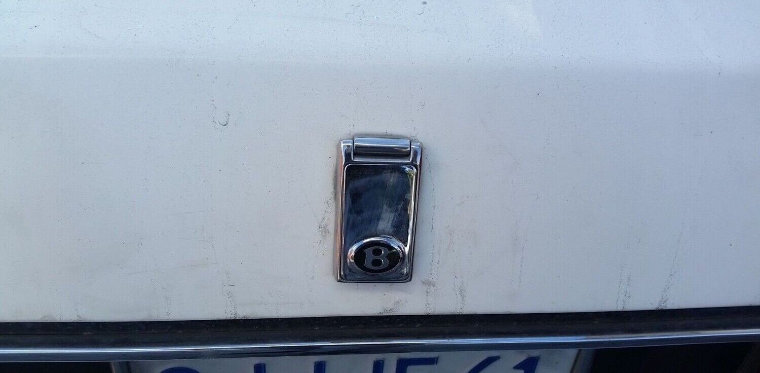 BENTLEY MULSANNE S chrome trunk LOCK FLIP COVER WITH B
