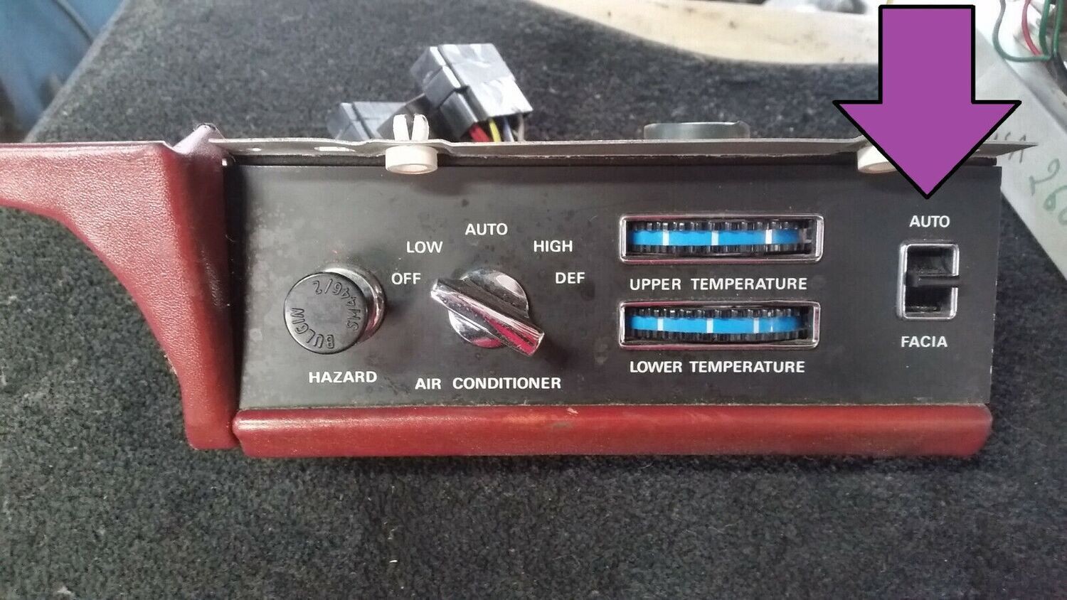 1976 1980 Rolls Royce Silver SHADOW WRAITH A/C CLIMATE CONTROL SWITCH FACIA PRE OWNED