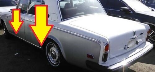 65 to 80 ROLLS ROYCE SILVER SHADOW LEFT OR RIGHT ROCKER PANEL MOULDING FOR SWB C img