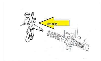 81 to 94 Rolls Royce Silver Spirit Spur Dawn Left Front Spindle UR19295
