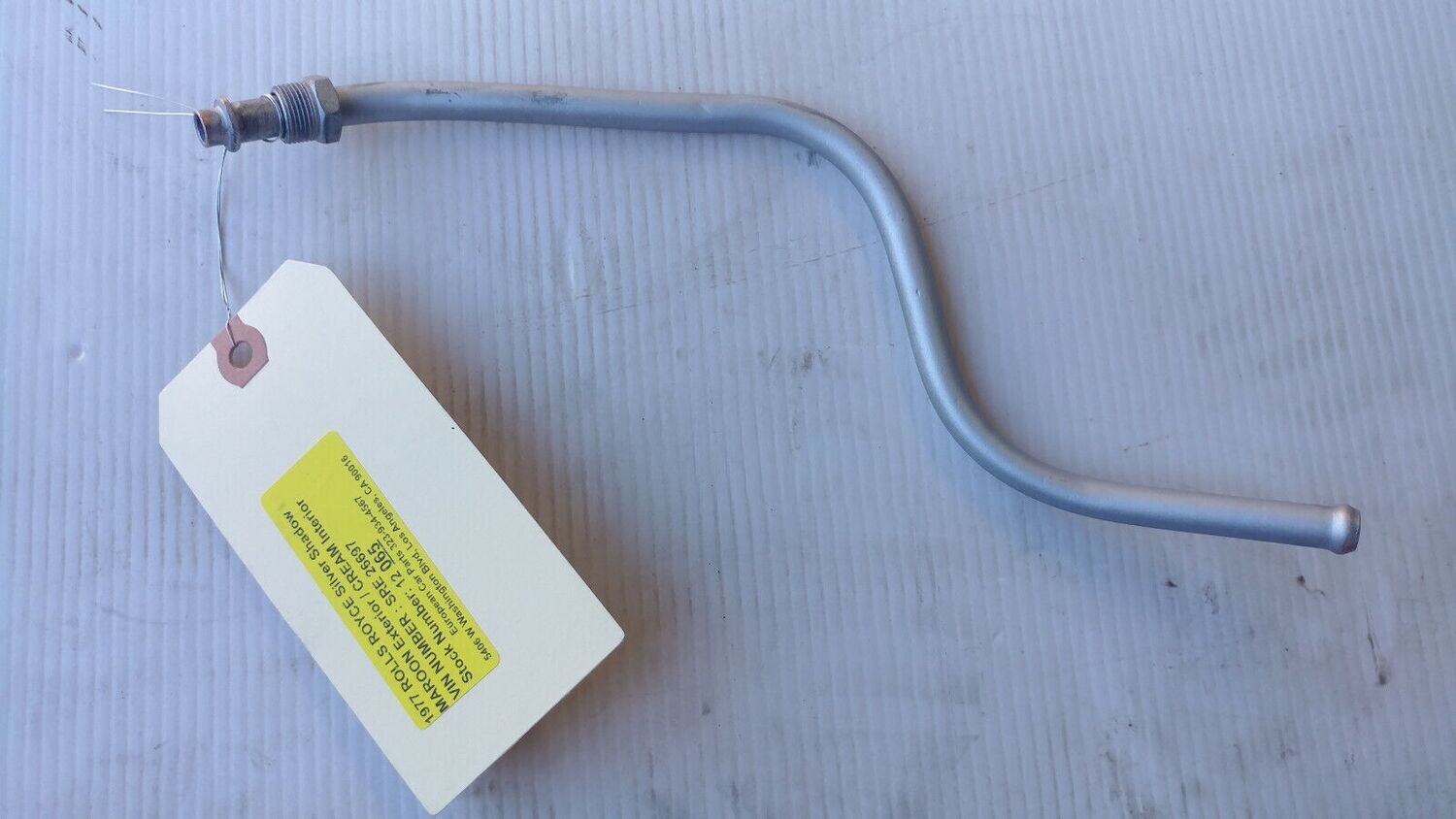 Rolls Royce Silver Shadow Bentley T1 T2 brake pump feed pipe front UR16031