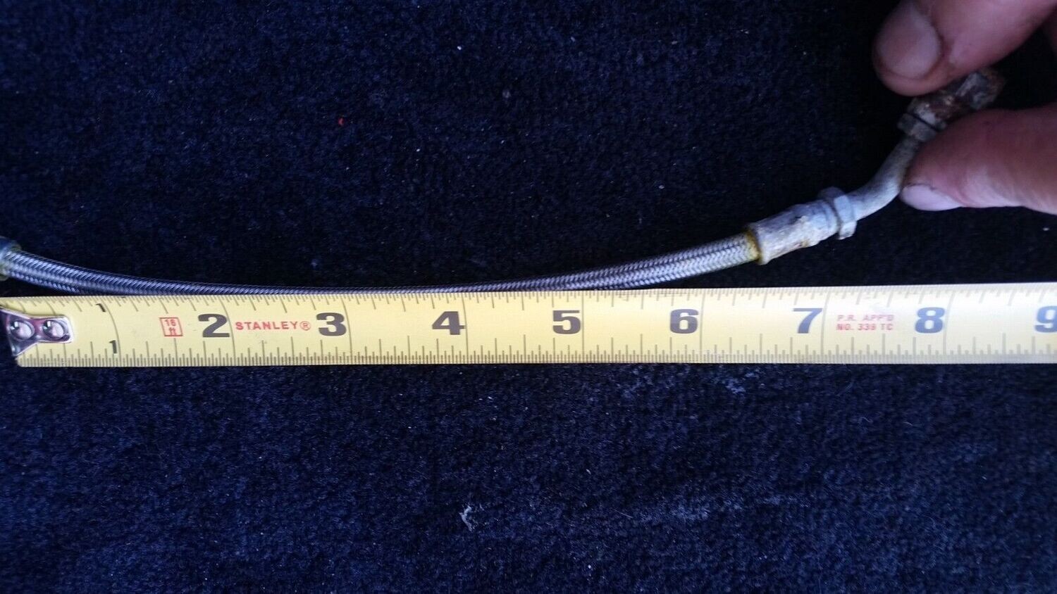 90 to 99 Rolls Royce Silver Spirit Spur Dawn braided brake hose accumulator out