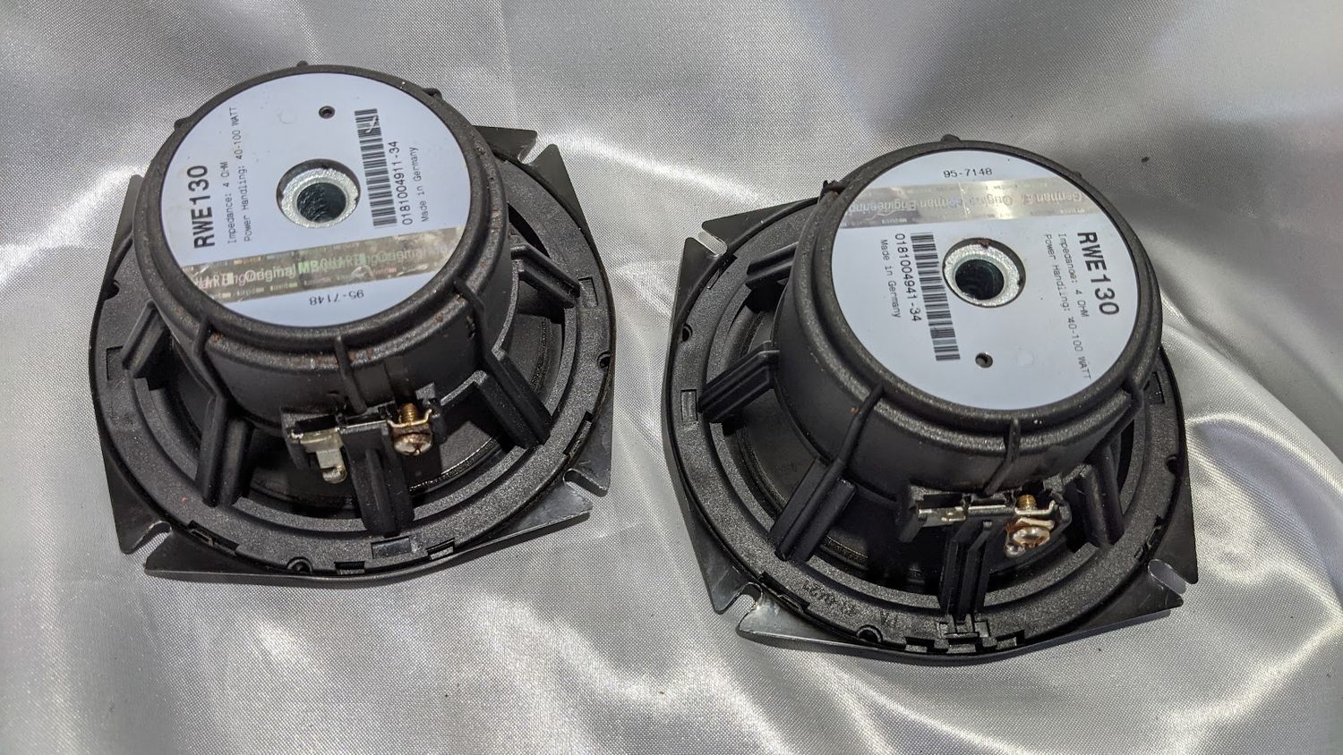 FERRARI 308 PARTS DOOR mounted PAIR OF SPEAKERS RWE USED 100W