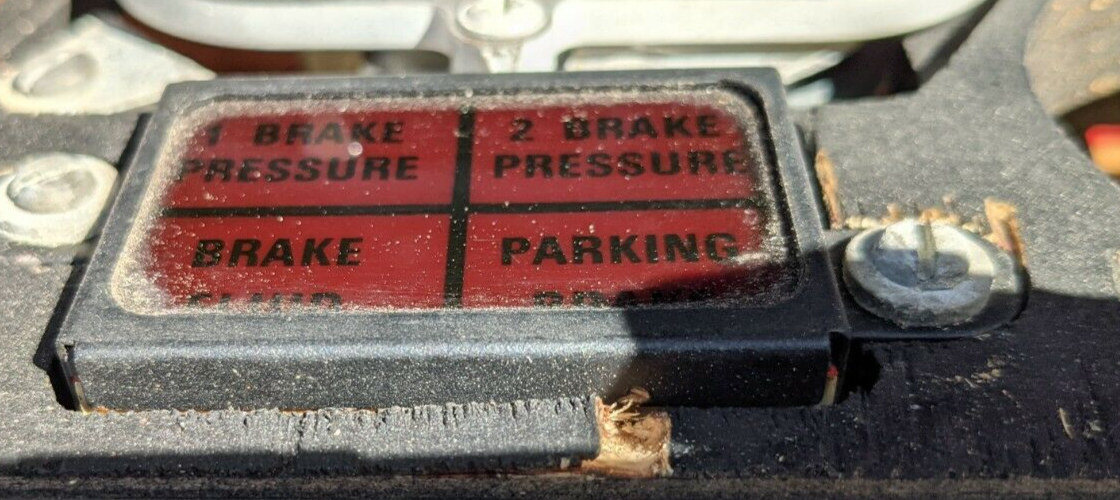 ROLLS ROYCE SILVER SHADOW I DASHBOARD WARNING LIGHT DISPLAY BRAKE SCREEN