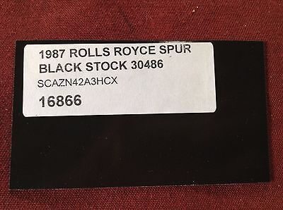 81 - 91 ROLLS-ROYCE SILVER SPUR RIGHT REAR DOOR SOLENOID LATCH LOCK