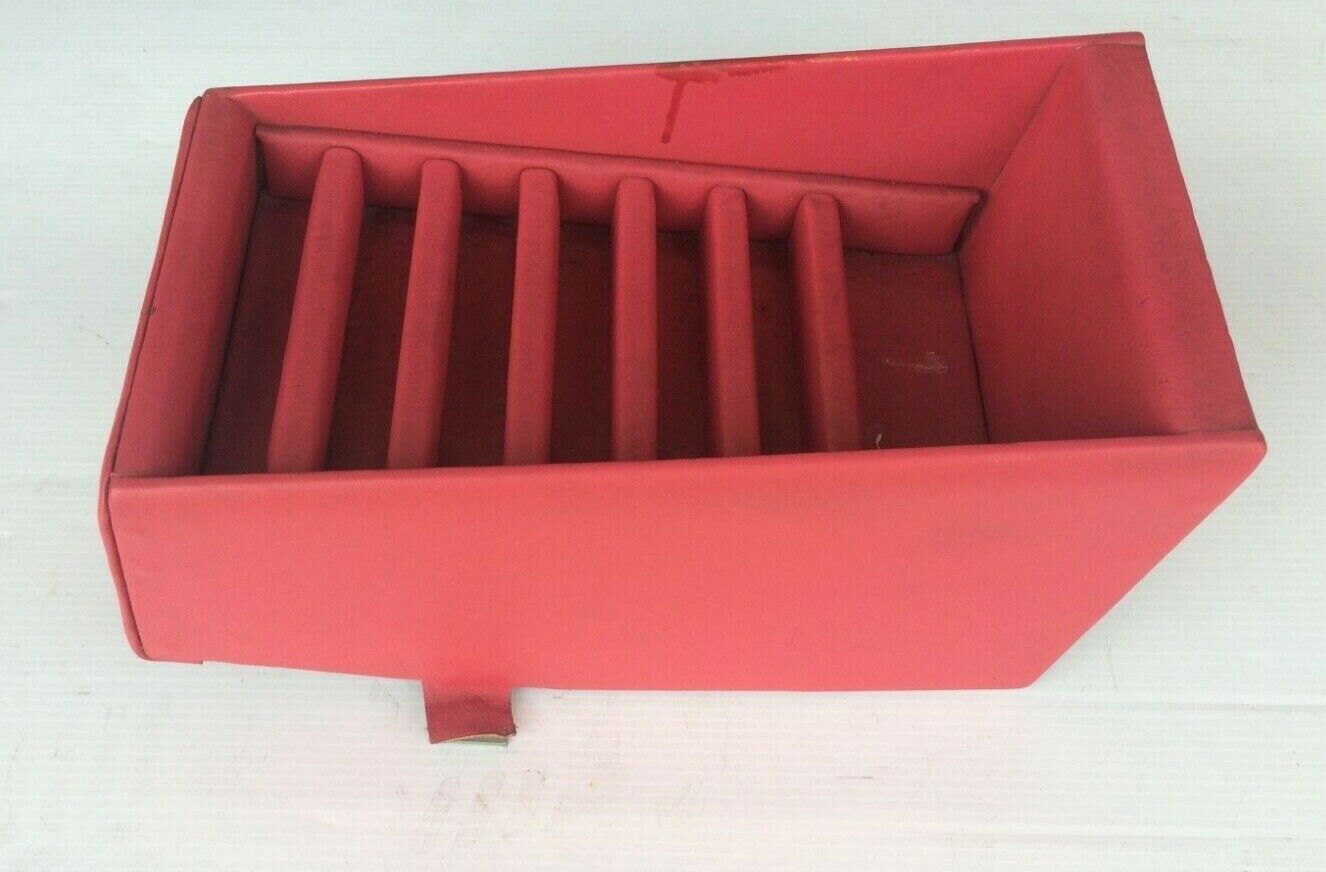65 - 80 ROLLS ROYCE SILVER SHADOW RED CENTER CONSOLE 8 TRACK STORAGE BOX
