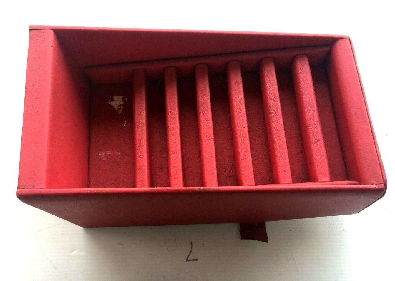 65 - 80 ROLLS ROYCE SILVER SHADOW RED CENTER CONSOLE 8 TRACK STORAGE BOX