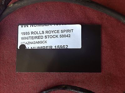 86 ROLLS ROYCE SILVER SPIRIT SPUR DAWN SHADOW FUEL PUMP HARNESS &amp; BRAKE SENSOR
