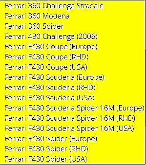 FERRARI 360 430 SPIDER SCUDERIA LEFT DOOR WINDOW FRONT GUIDE 65062000