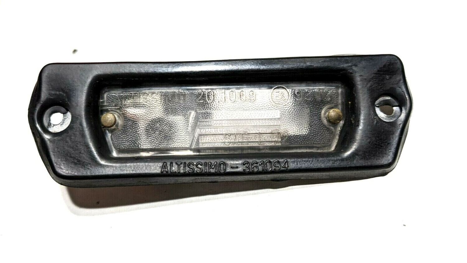 FERRARI 308 GTSi rear lid license NAME PLATE LIGHT 61646900