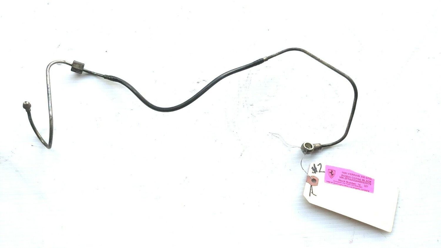Ferrari 308 FUEL LINE HOSE FROM TOP DISTRIBUTOR TO INJECTOR #2 115320 REAR BANK