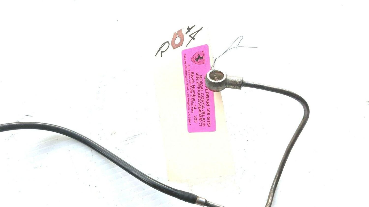 Ferrari 308 FUEL LINE HOSE FROM TOP DISTRIBUTOR TO INJECTOR #4 115323 REAR BANK