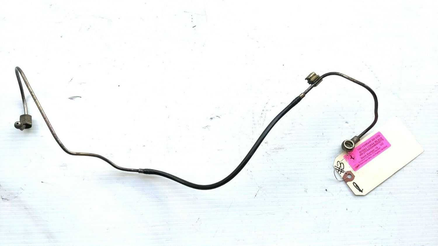 Ferrari 308 FUEL LINE HOSE FROM TOP DISTRIBUTOR TO INJECTOR #3 115322 REAR BANK