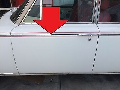65 - 80 ROLLS ROYCE SILVER SHADOW CHROME LEFT FRONT DOOR TRIM MOLDING img