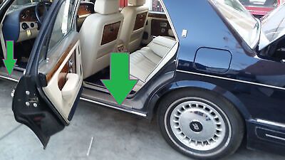 98 ROLLS ROYCE SPUR LEFT RIGHT ROCKER PANEL MOLDING LOWER TRIM CHROME UB34397