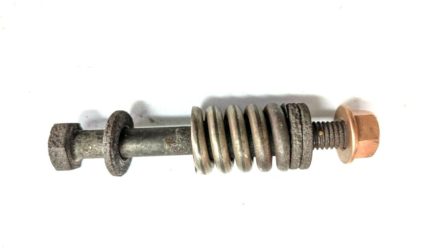 FERRARI 348 PARTS M0089337 EXHAUST BOLT WITH SPRING SPACER AND NUT 111743