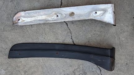 FERRARI 308 GTSi REAR BUMPER USA MODEL LEFT GUARD MOULDING EYEBROW