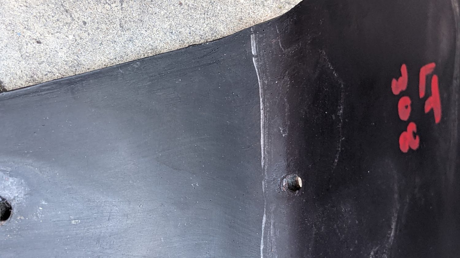 FERRARI 308 GTSi REAR BUMPER USA MODEL LEFT GUARD MOULDING EYEBROW