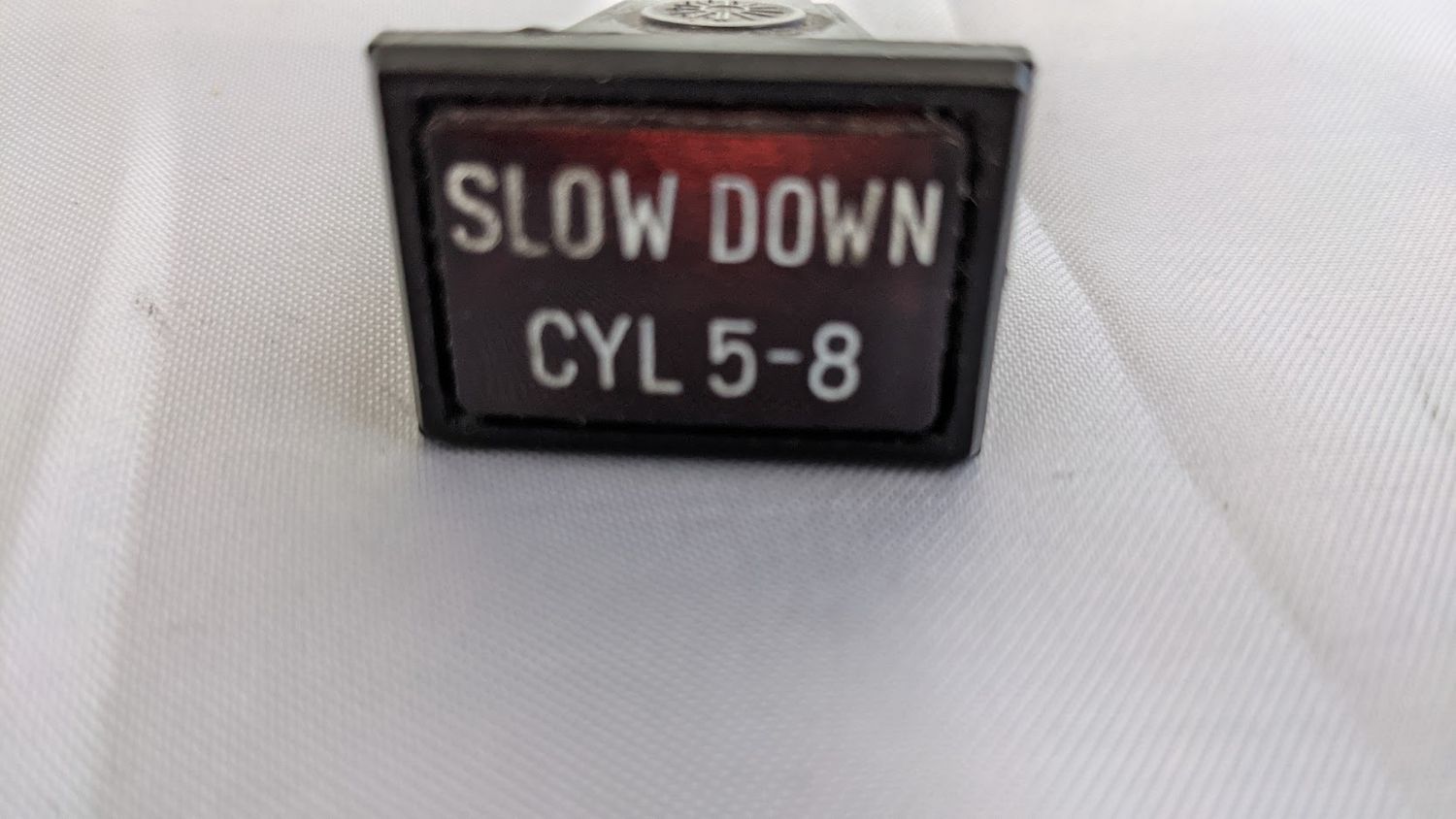 FERRARI 308 PARTS GTS CLUSTER INSTRUMENTS WARNING LIGHT SLOW DOWN 5-8