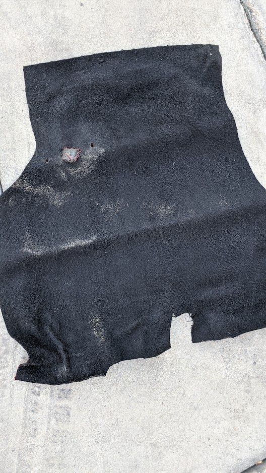 FERRARI 308 GTSi INTERIOR BLACK CARPET REAR TRUNK  CARPET