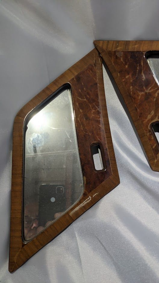 ROLLS ROYCE SILVER SHADOW REAR RIGHT and LEFT VANITY MIRRORS SET