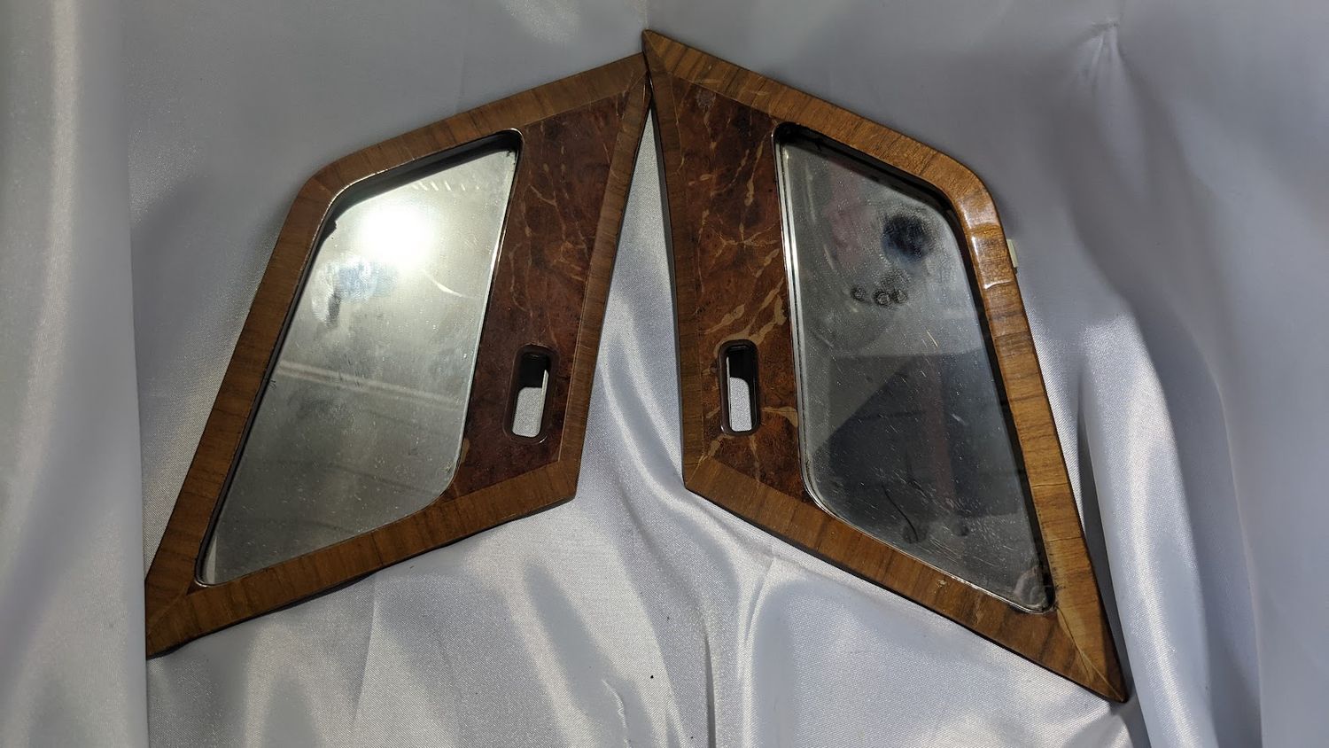 ROLLS ROYCE SILVER SHADOW REAR RIGHT and LEFT VANITY MIRRORS SET