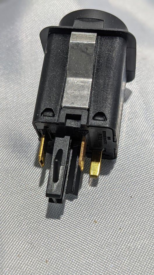 FERRARI 360 SPIDER PARTS EMERGENCY LIGHT SWITCH AT CENTER CONSOLE 229350