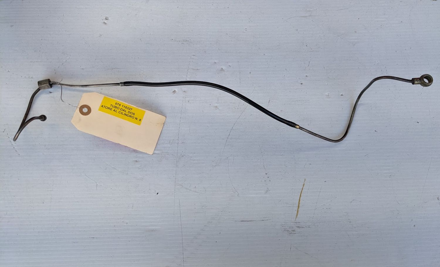 Ferrari 308 FUEL LINE HOSE FROM TOP DISTRIBUTOR TO INJECTOR #8 115327 REAR BANK