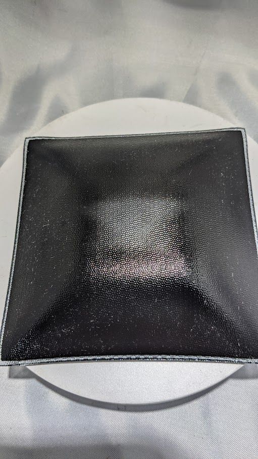 VINTAGE BENTLEY GLASS PLATE WITH EMBLEM BLACK