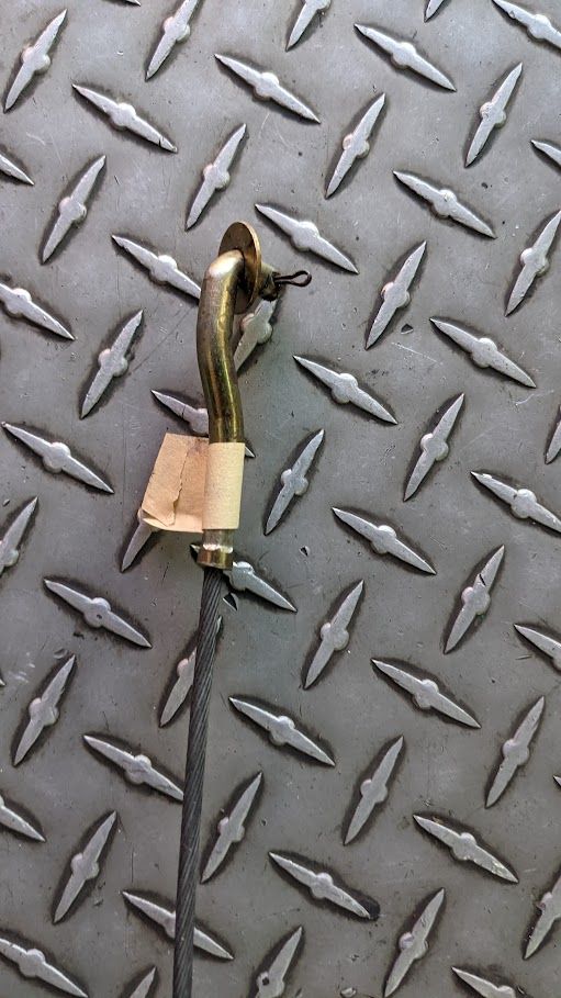 FERRARI 308 81 USA PARTS EMERGENCY BRAKE CABLE 107470