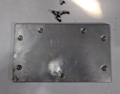 FERRARI 308 PARTS GTS FRONT LOWER FLOOR PEDAL COVER PLATE  60060001