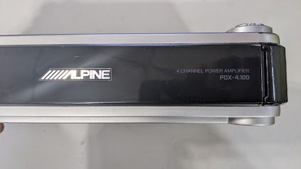 Alpine PDX-4.100 Car Audio Digital Power Amplifier 4 Channel TESTED