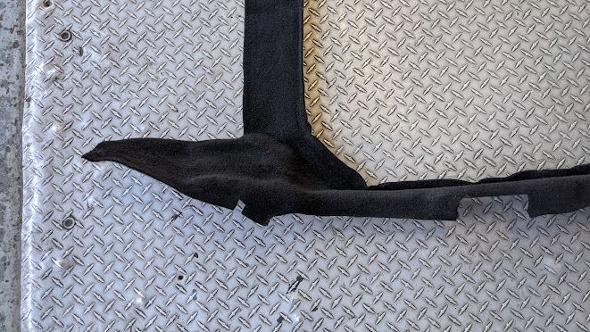 FERRARI 456 PART TRUNK BLACK FLOOR LINER CARPET 65419090