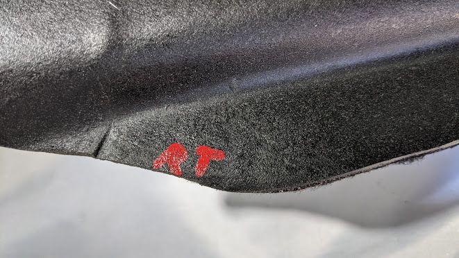 FERRARI 456 PART TRUNK BLACK RH TAIL LIGHT LINER CARPET 65672090