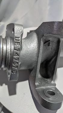 LATE Rolls Royce Silver SPUR front water pump pipe outlet to housing UE74755