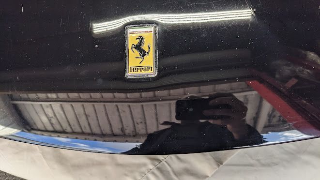 FERRARI 456 FRONT HOOD CARBON FIBER, NO ACCIDENT BLACK NERO  65285000